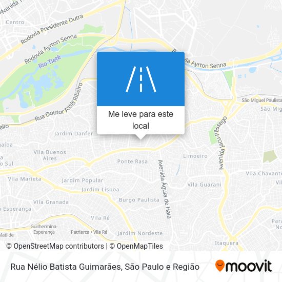 Rua Nélio Batista Guimarães mapa