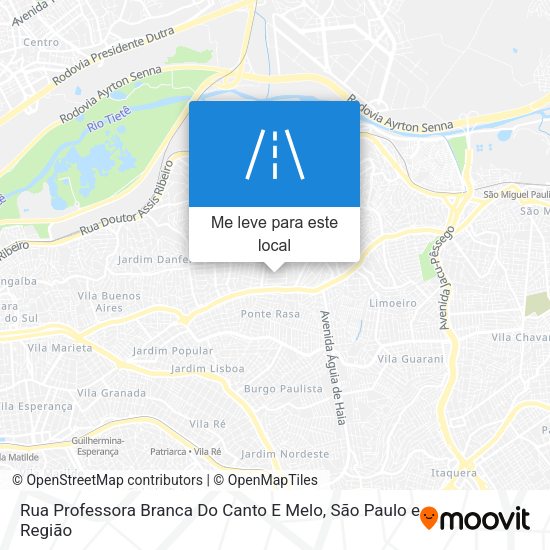 Rua Professora Branca Do Canto E Melo mapa