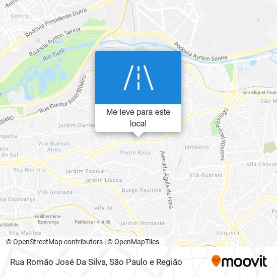 Rua Romão José Da Silva mapa