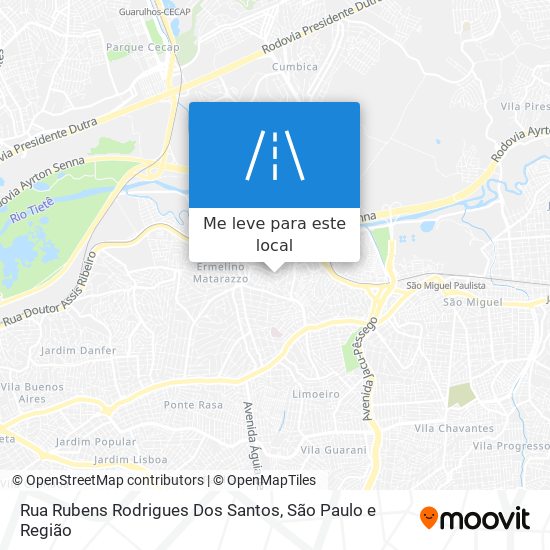 Rua Rubens Rodrigues Dos Santos mapa