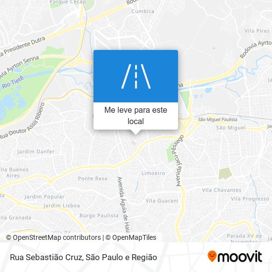 Rua Sebastião Cruz mapa