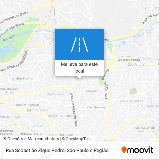 Rua Sebastião Zique Pedro mapa