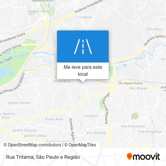 Rua Tritama mapa
