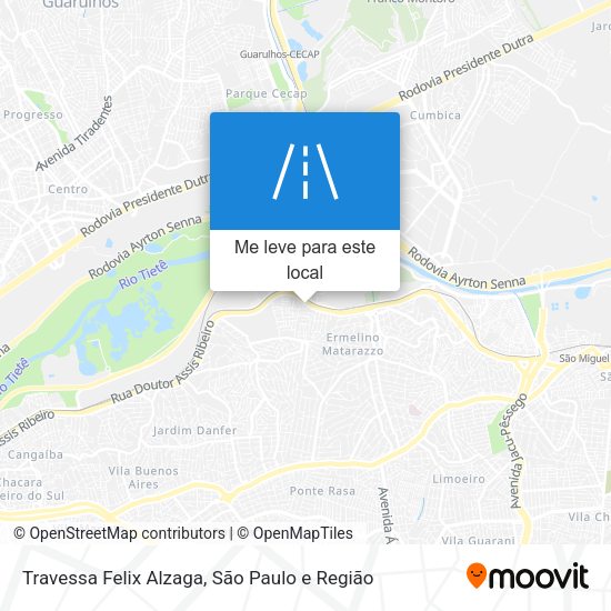 Travessa Felix Alzaga mapa