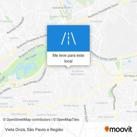 Viela Onza mapa