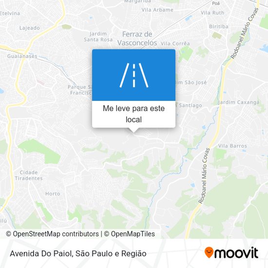 Avenida Do Paiol mapa