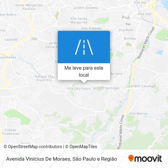 Avenida Vinícius De Moraes mapa