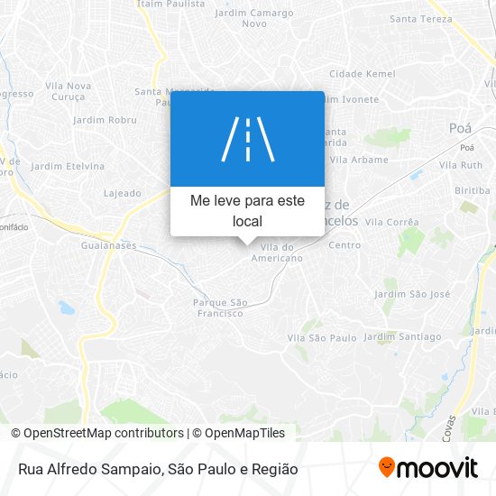 Rua Alfredo Sampaio mapa