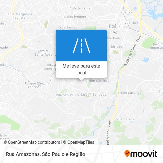 Rua Amazonas mapa