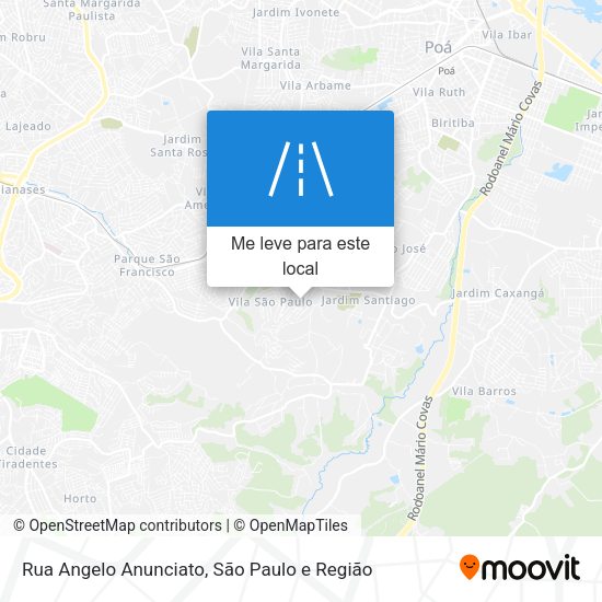 Rua Angelo Anunciato mapa