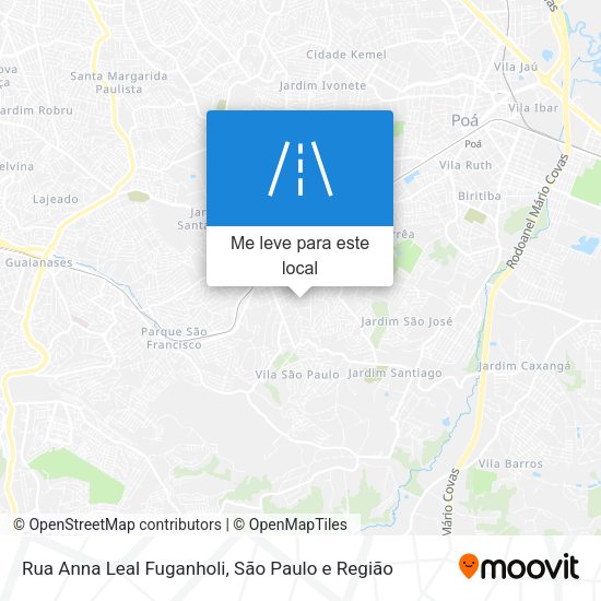 Rua Anna Leal Fuganholi mapa