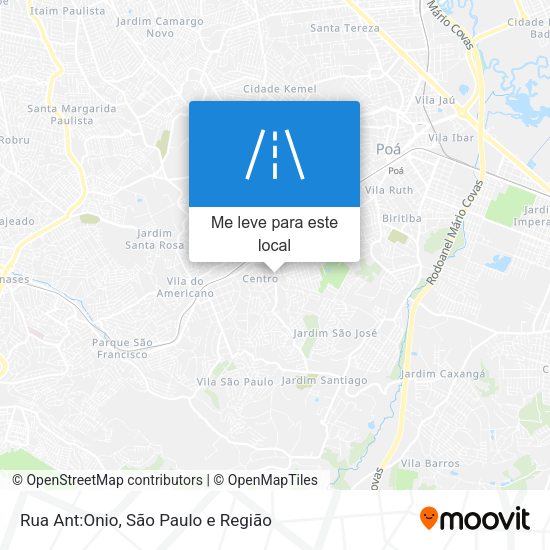 Rua Ant:Onio mapa