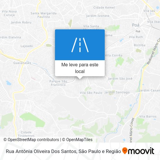 Rua Antônia Oliveira Dos Santos mapa