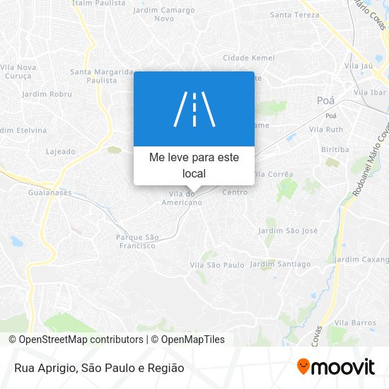 Rua Aprigio mapa