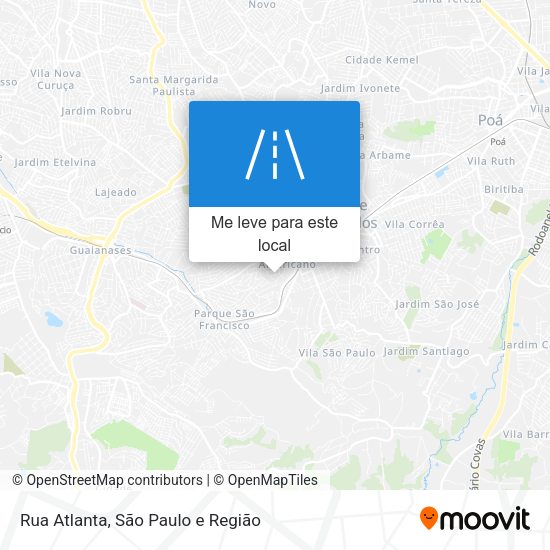 Rua Atlanta mapa