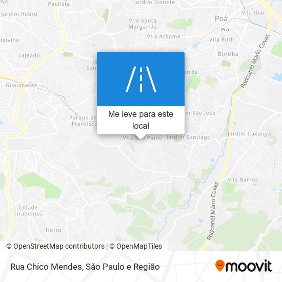 Rua Chico Mendes mapa