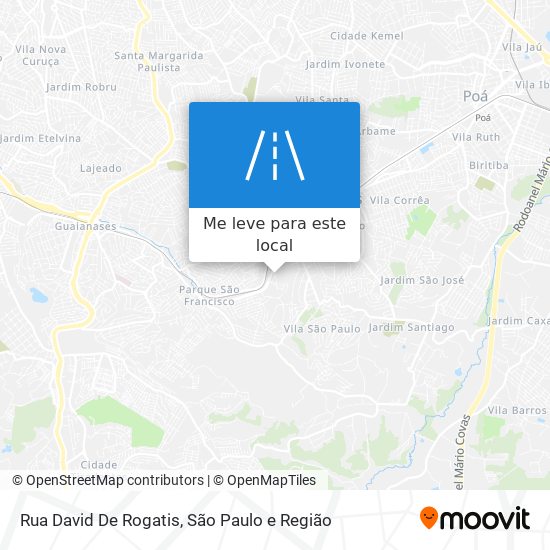 Rua David De Rogatis mapa