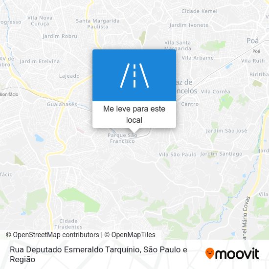 Rua Deputado Esmeraldo Tarquínio mapa