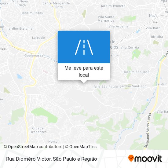 Rua Dioméro Victor mapa