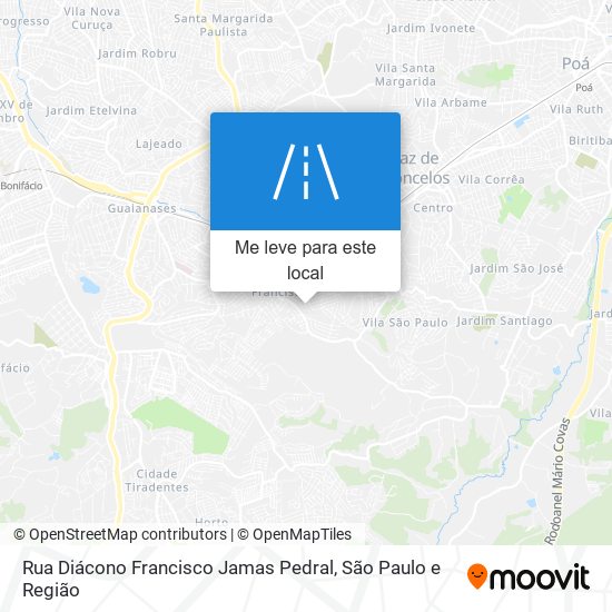 Rua Diácono Francisco Jamas Pedral mapa