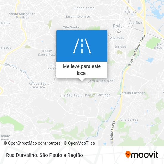 Rua Durvalino mapa