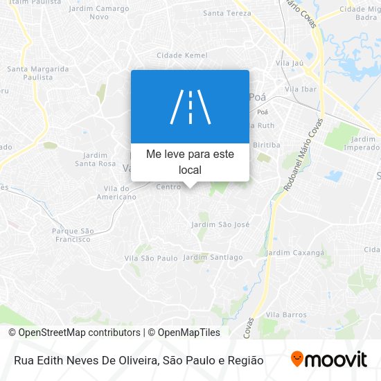 Rua Edith Neves De Oliveira mapa