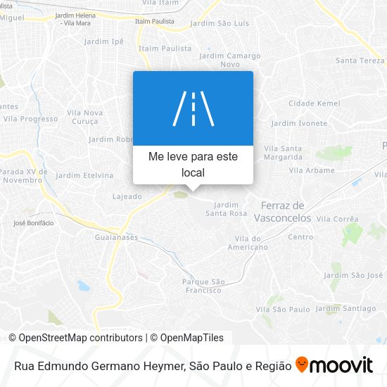 Rua Edmundo Germano Heymer mapa