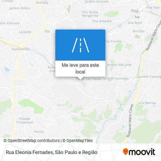 Rua Eleonia Fernades mapa