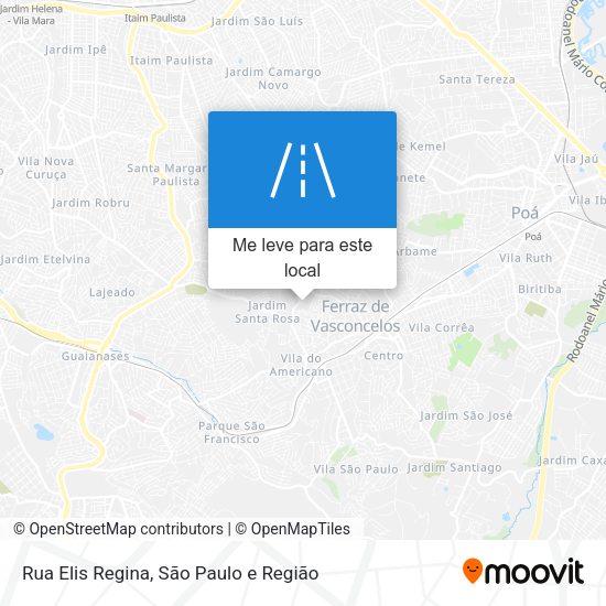 Rua Elis Regina mapa