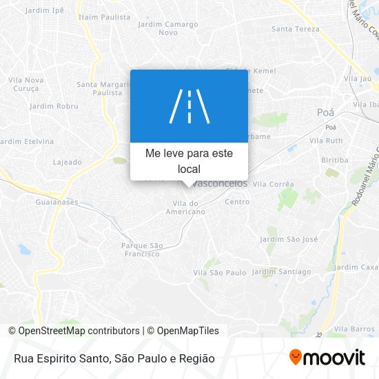 Rua Espirito Santo mapa