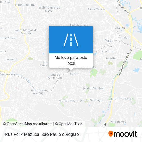 Rua Felix Mazuca mapa