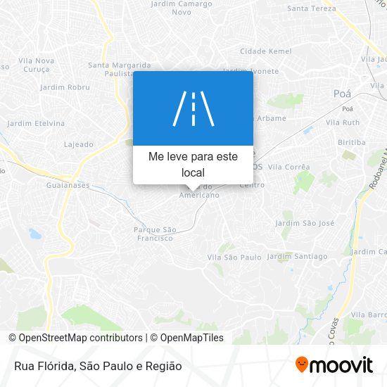 Rua Flórida mapa
