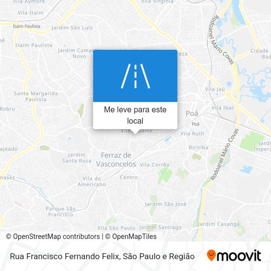 Rua Francisco Fernando Felix mapa