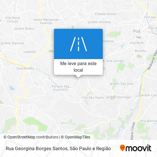 Rua Georgina Borges Santos mapa