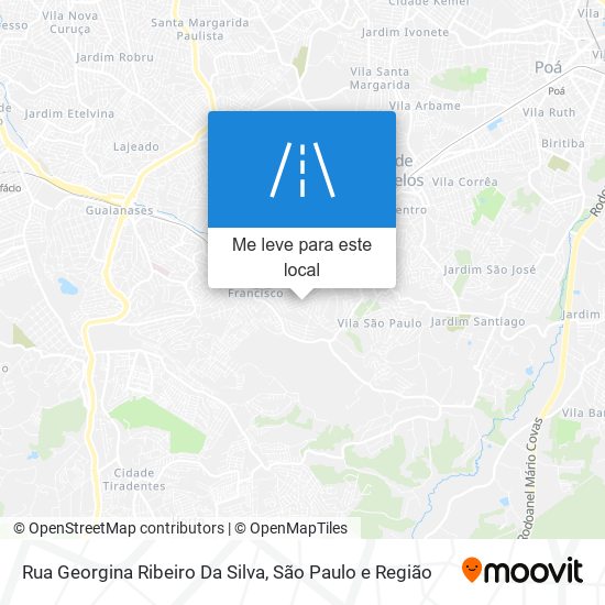 Rua Georgina Ribeiro Da Silva mapa