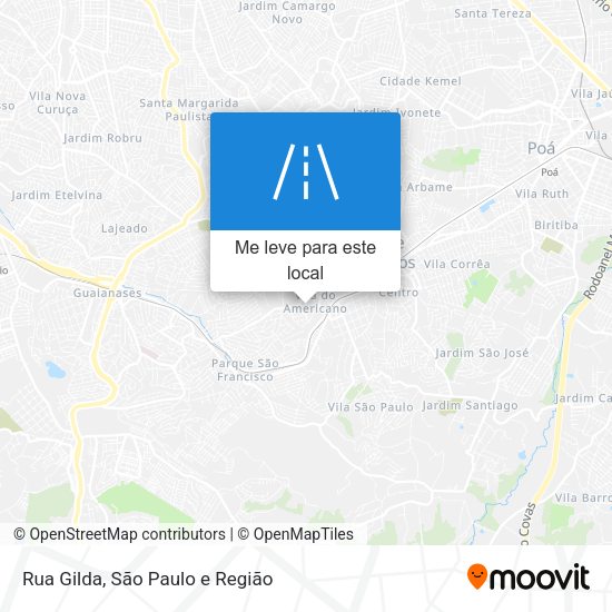 Rua Gilda mapa