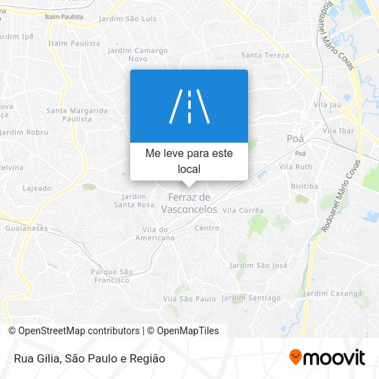 Rua Gilia mapa