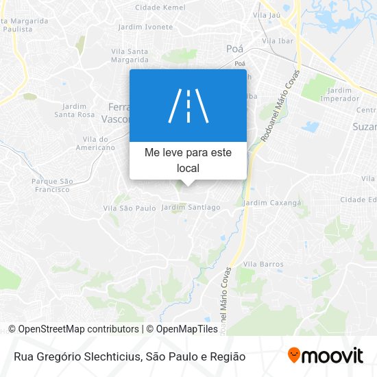 Rua Gregório Slechticius mapa