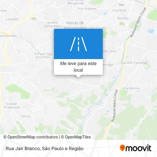 Rua Jair Branco mapa