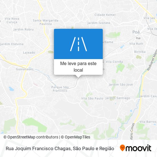 Rua Joquim Francisco Chagas mapa