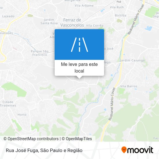 Rua José Fuga mapa