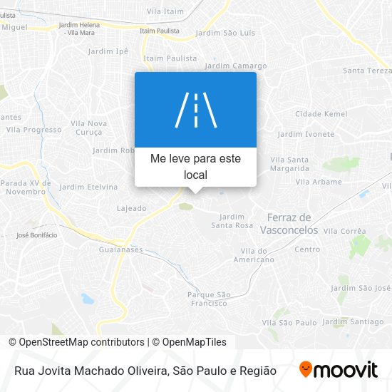 Rua Jovita Machado Oliveira mapa