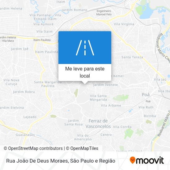 Rua João De Deus Moraes mapa