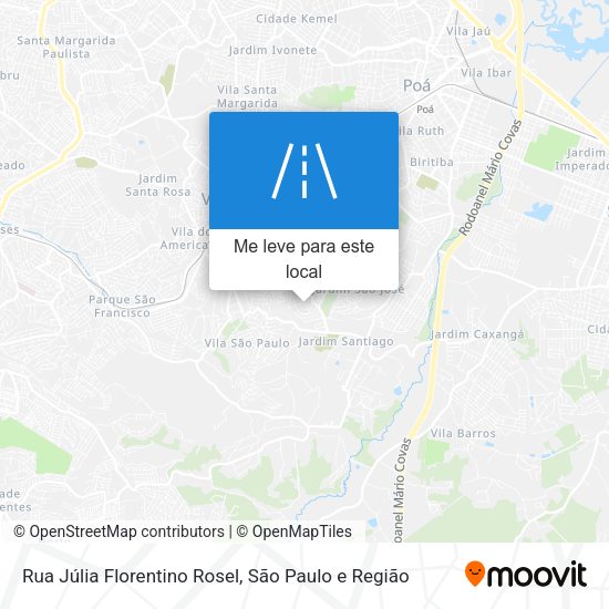 Rua Júlia Florentino Rosel mapa