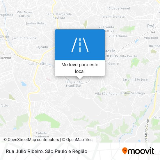 Rua Júlio Ribeiro mapa