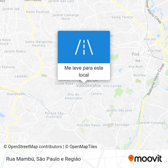 Rua Mambú mapa