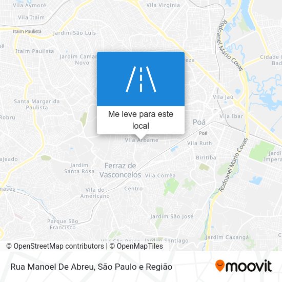 Rua Manoel De Abreu mapa