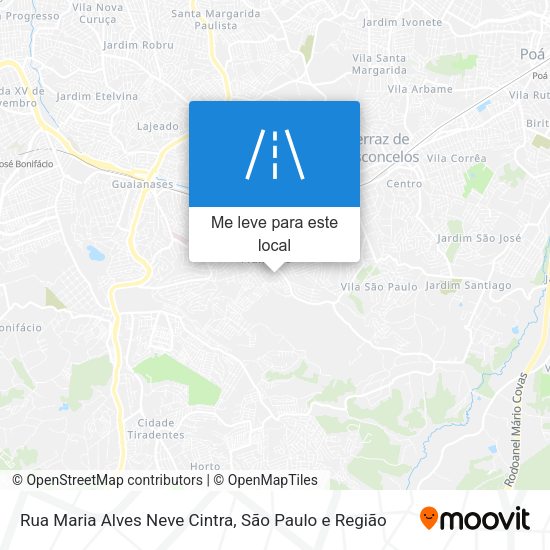 Rua Maria Alves Neve Cintra mapa