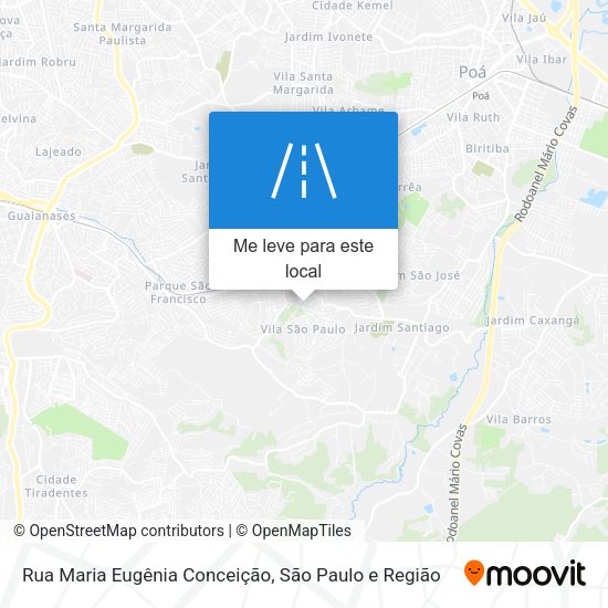 Rua Maria Eugênia Conceição mapa