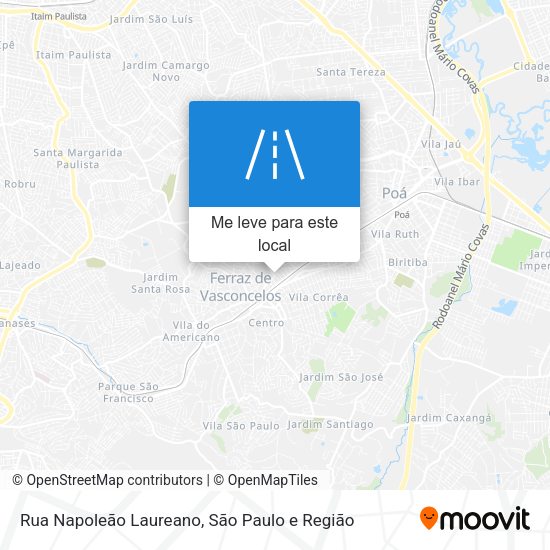 Rua Napoleão Laureano mapa